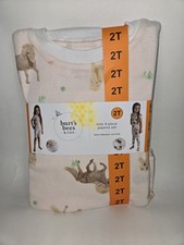 Burt's Bees Kids 4 Piece 100 Organic Cotton Pajama Set 2T