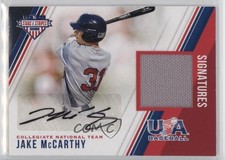 2018 USA Baseball Stars & Stripes and Material Signatures Jake McCarthy Auto s3g