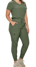 MONARCH UNIFORMS Stretchy Scrubs Women's Jogger Scrub Set - Large Petite