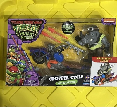 Playmates Teenage Mutant Ninja Turtles Mutant Mayhem Chopper Cycle & Rocksteady