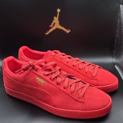 PUMA Suede Mono XXI Men's Red Sneakers Cushioned Comfort US 10.5 381176-07