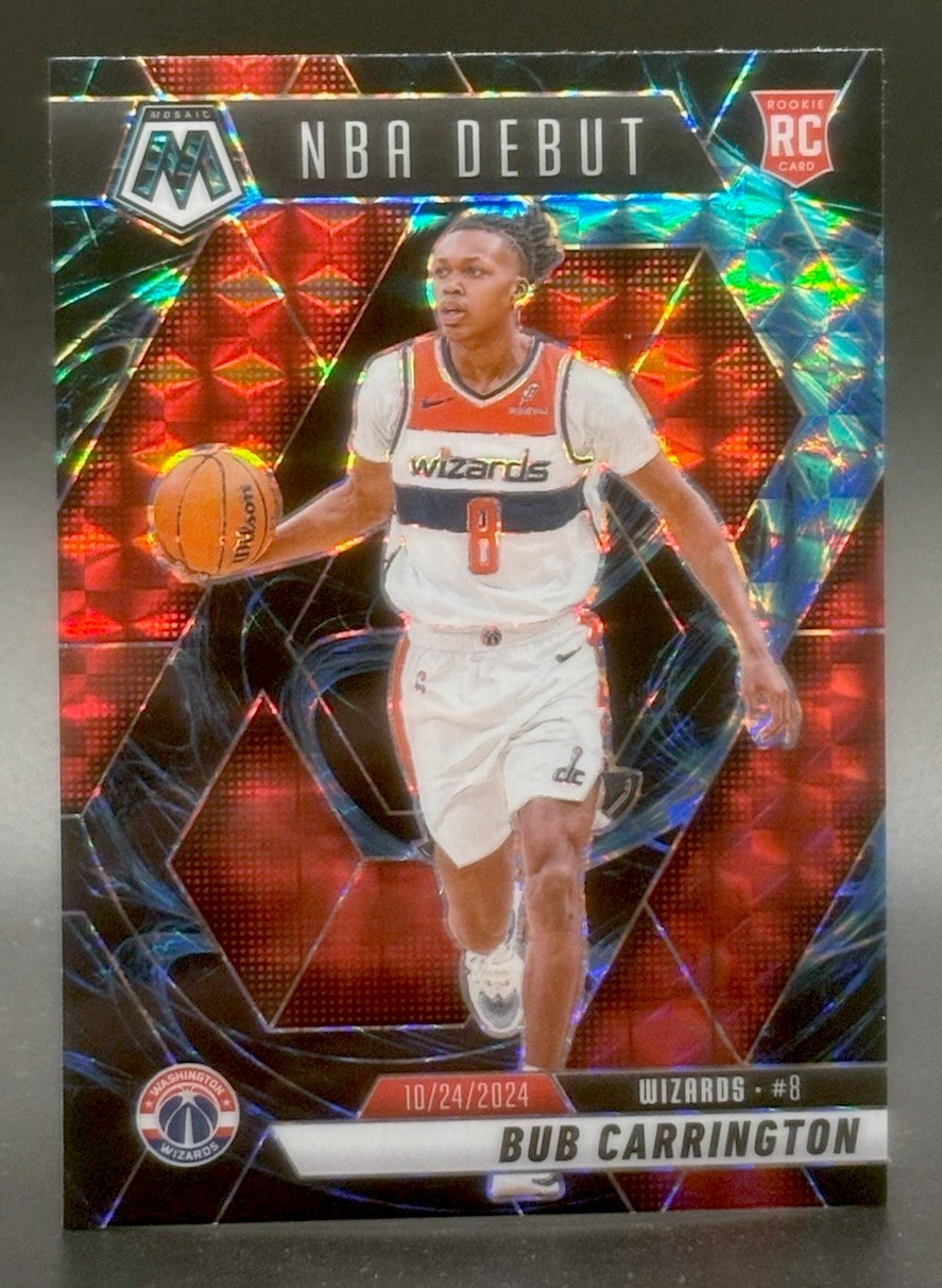 2024-25 Panini Mosaic - NBA Debut Bub Carrington #259 Genesis Mosaic Prizm (RC)