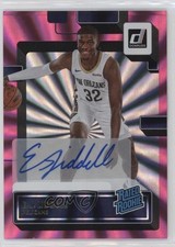 2022 Panini Donruss Rated Rookie Holo Pink Laser Signatures EJ Liddell Auto 1l2