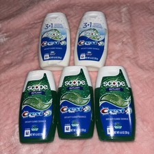 Lot of 5 Crest Complete Plus Scope Liquid Gel Toothpaste 4.6oz