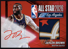 2025-26 Topps NBA Collect All-Star 2026 RED Jaylen Brown. Auto Patch SP. DIGITAL