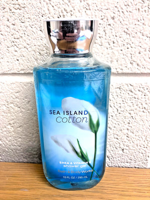 Bath & Body Works SEA ISLAND COTTON SHOWER GEL Body Wash 10oz NEW