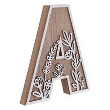 Wooden Decorative Letters Wedding Blocks for Wall Initial Desk Shelves