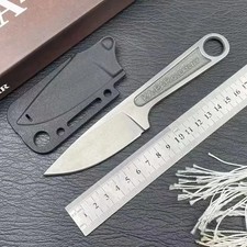 Ka-Bar Wrench Fixed Knife 3" Blade 425 Carbon Steel One Piece. Free Shipping.