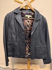 Women s Vintage Black Leather Motto Jacket Size Small