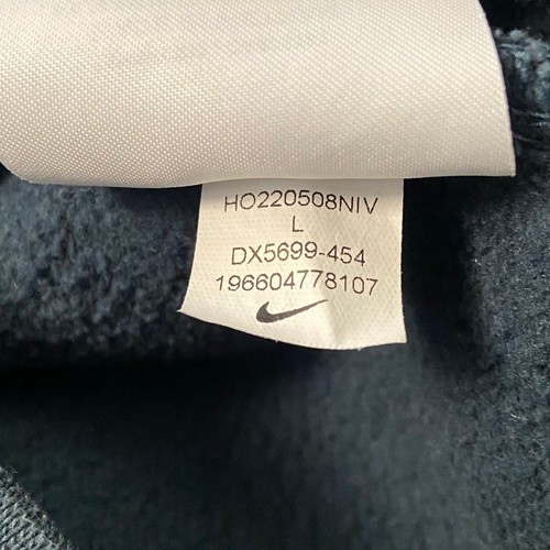 Nike Big Kids Sportswear Club Fleece Hoodie Boys L Navy Gold Sweatshirt Swoosh - Picture 5 of 6