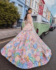 Bridal Lengha Skirt Top Soft Net Dupatta Full Sequin Work Georgette Festive Wear