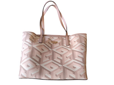 Neue GUESS Vikky Shopper Tasche   Rosa   Damen Handtasche   Neu mit Etikett