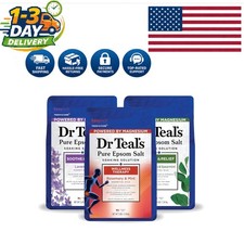 Relaxing Epsom Salt Bath Trio - Lavender, Rosemary  Eucalyptus 144 oz total 