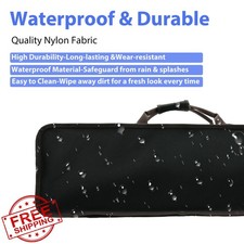 DIGERVY 4/4 Violin Case Black Navy Hard Oblong Hygrometer