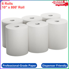 EnMotion Compatible High Capacity Paper Towels, 10" x 800' Roll, White, 6 Rolls