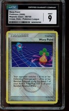 CGC 9 MINT Pokemon Warp Point Majestic Dawn League Holo 88/100 on eBay