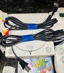 Sega Dreamcast Console Bundle-4 Controllers VMU Controller Pack, PenPen Game