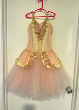 Weissman 12414 Dance Costume Child MC Pink Tulle Tutu Floral Ballet Recital