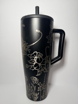 Custom BruMate MATTE BLACK  40oz Era Tumbler With Medical, Doctor, Nurse Theme
