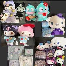 Sanrio Plush Toy Mug Pouch 23-Piece Set Cinnamoroll My Melody Kuromi Kitty