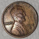 1915 S San Francisco Mint Mark Lincoln Wheat Penny Cent-Ungraded Condition Fine