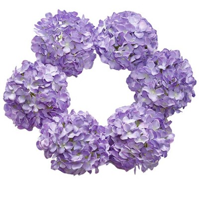 Silk Hydrangea Artificial Flowers Heads with Stems for Wedding Home Decor Pac...