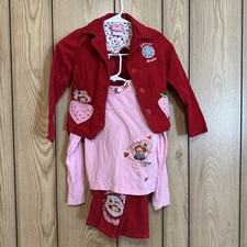 Girls Strawberry Shortcake 3pc Corduroy Set Size XS/S