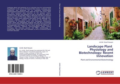 Landscape Plant   Physiology and Biotechnology: Recent Innovation A. B. M. Shari