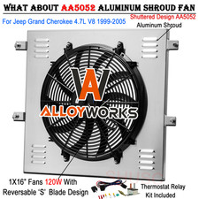 Aluminum Shroud Electric Fan Relay For 1999-2005 Jeep Grand Cherokee 4.7L 287 V8