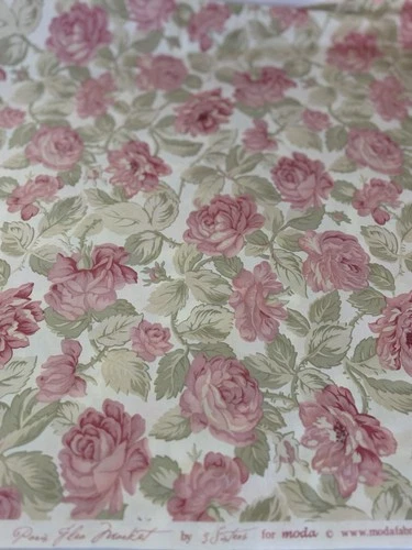 3 Sisters Paris Flea Market Moda Iconic Rose Quilting Cotton OOP HTF 8 yds, SBTY image 2