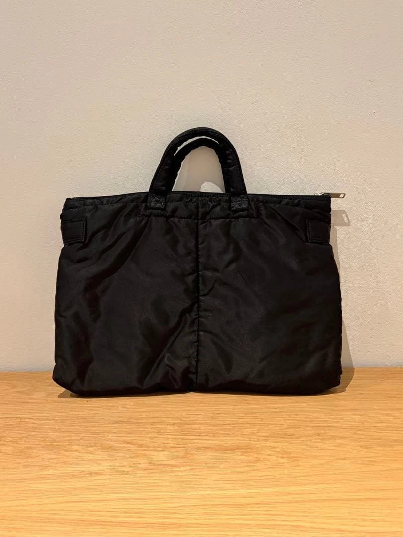 PORTER Yoshida TANKER Aktentasche Helmtasche schwarz Nylon orange Futter Japan