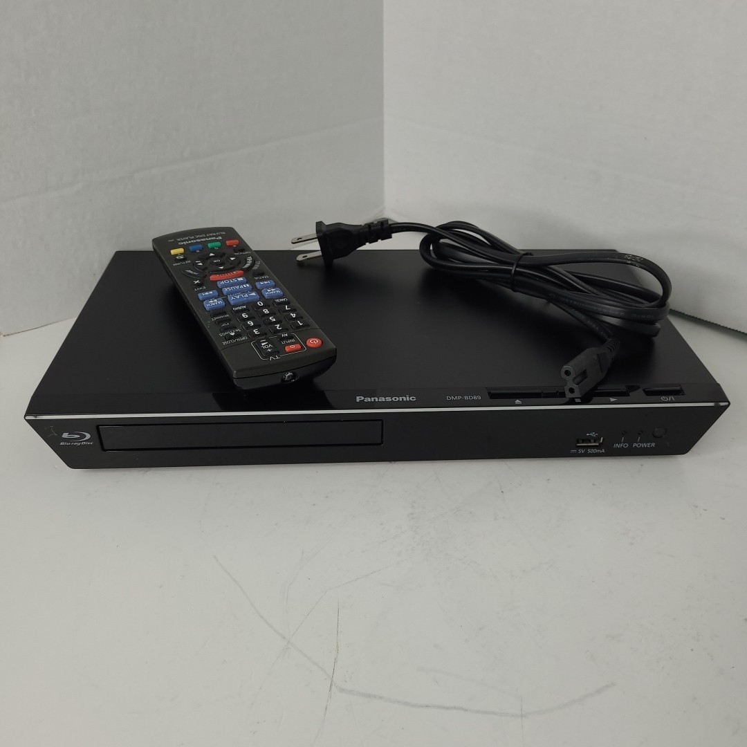 Panasonic DMP-BD89 Blu-ray Disc Player Black HDMI USB LAN DTS-HD