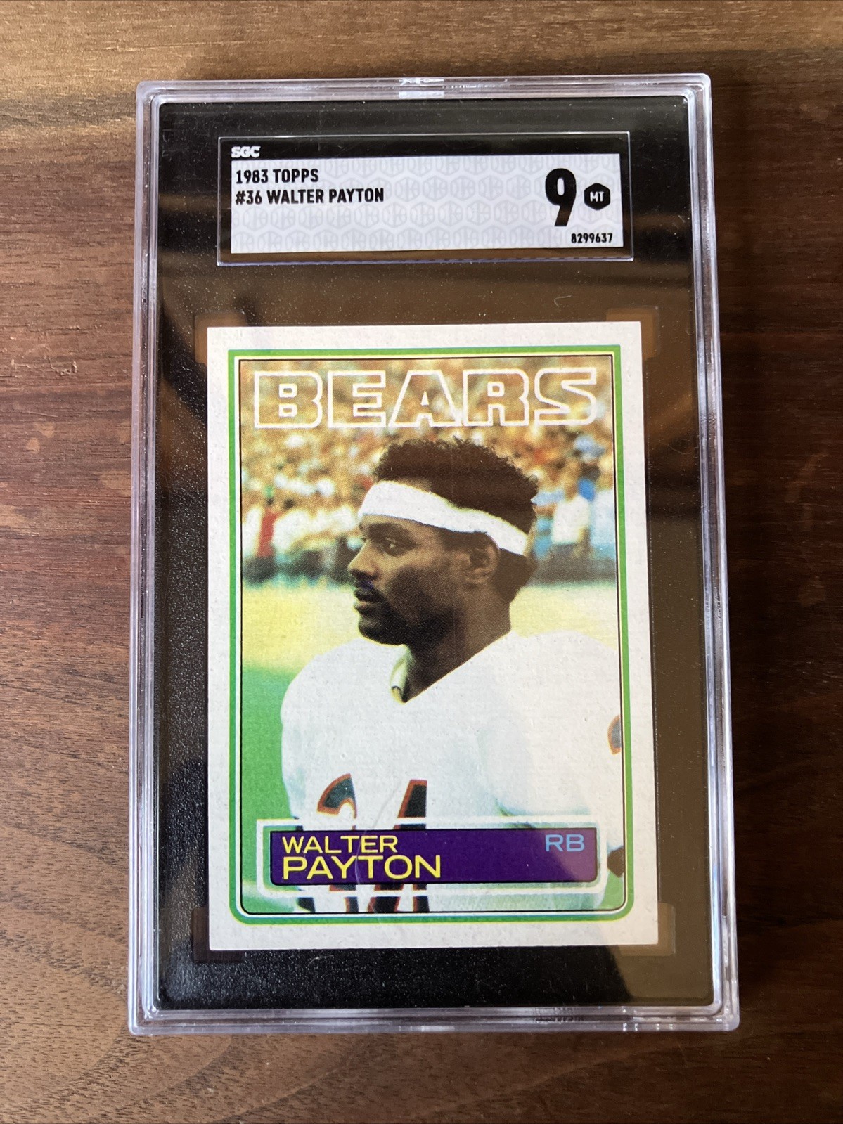 2) 1983 Topps Walter Payton LOT:  📈PSA 9, SGC 9📈 Vintage HOF BEARS MINT Invest view 4