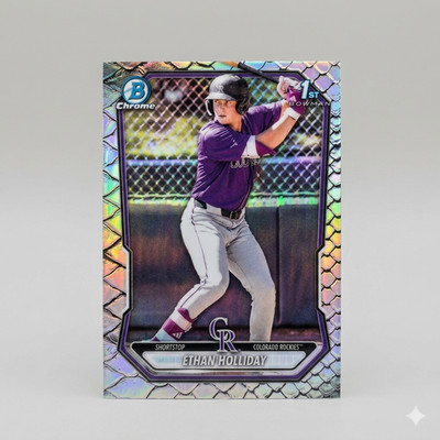 2026 Bowman Chrome Prospects Ethan Holliday Reptilian Refractor #BCP-1 1st