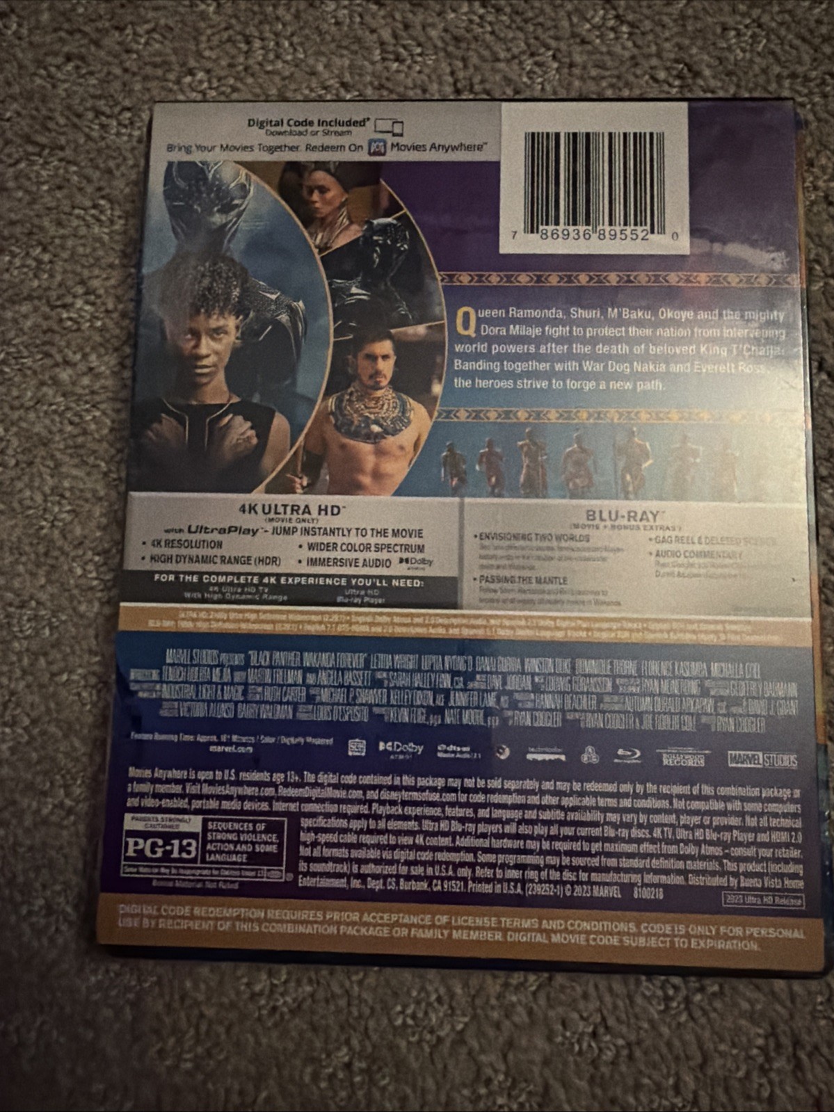 Black Panther Wakanda Forever - Shuri (4K, Blu-Ray, Digital) - Ltd Ed Steelbook