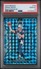Drake Maye 2024 Panini Mosaic #303 Reactive Blue Prizm RC PSA 10