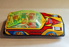 Vintage Tin Toy Car Litho Demon New Dream Car Made in Japan S2 5.75"