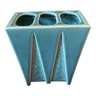 Rookwood 1930 art deco pottery matte blue 6157 Vase Vtg Antique