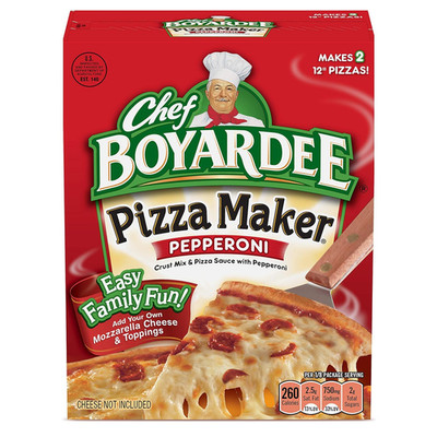 Pepperoni Pizza Maker Kit With Dough Sauce Topping Easy Family Meal