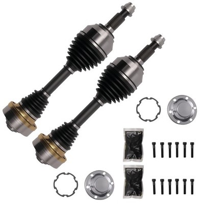 Pair CV Axle Shaft Assembly Front for Audi Q7 Porsche Cayenne Volkswagen