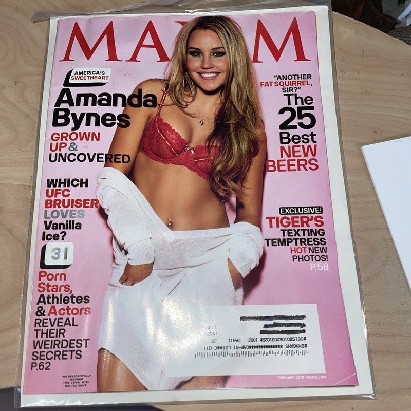 MINT Maxim Magazine February 2010 Amanda Bynes UFC Vanilla Ice Sarah Silverman