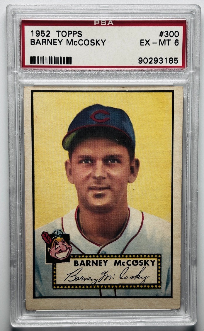 1952 Topps #300 Barney McCosky PSA 6 EX-MT