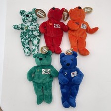 Vintage Salvino's Bammers NFL Plush Bear Lot of 5 Favre Elway Montana Namath 90s