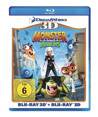 Monster und Aliens (inkl. 2D-Version) Neu! 3D Blu-ray