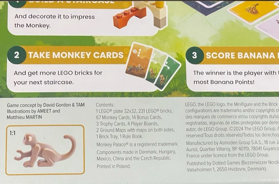 NUEVO PRECINTADO Lego Monkey Palace Juego de Mesa, Diversión Familiar, 2-4 Jugadores, Edades 10+ Foto 4 de 4