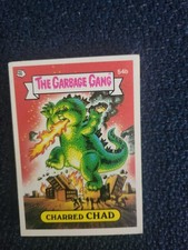 The Garbage Gang Trading Card #54b Charred Chad Garbage Pail Kids Franchise 1985