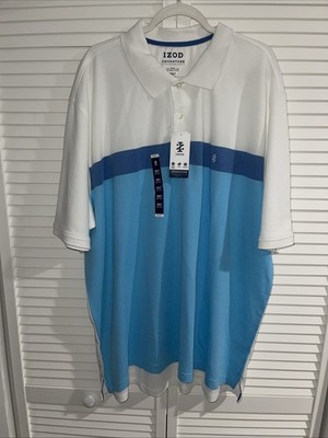 IZOD Polo Shirt Mens 3XLT  Advantage Performance Natural Stretch Big Tall New
