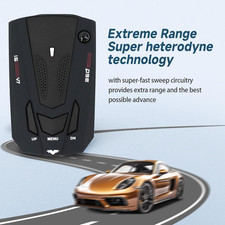 Car Radar Detector 360 Full Band Detection Voice Alert False Filter Waterproof