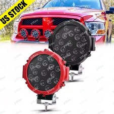 7inch Led Work Light Bar Round Pods Driving Fog Flood Lamp Truck Offroad Suv Us 7inch Led Work Light Bar Round Pods Driving Fog Flood Lamp Truck Offroad Suv Us