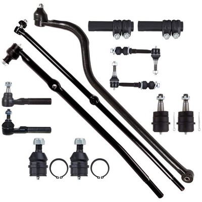 13pcs Front Suspension Kit Tie Rods Ball Joints for Dodge Ram 1500 2000-2001